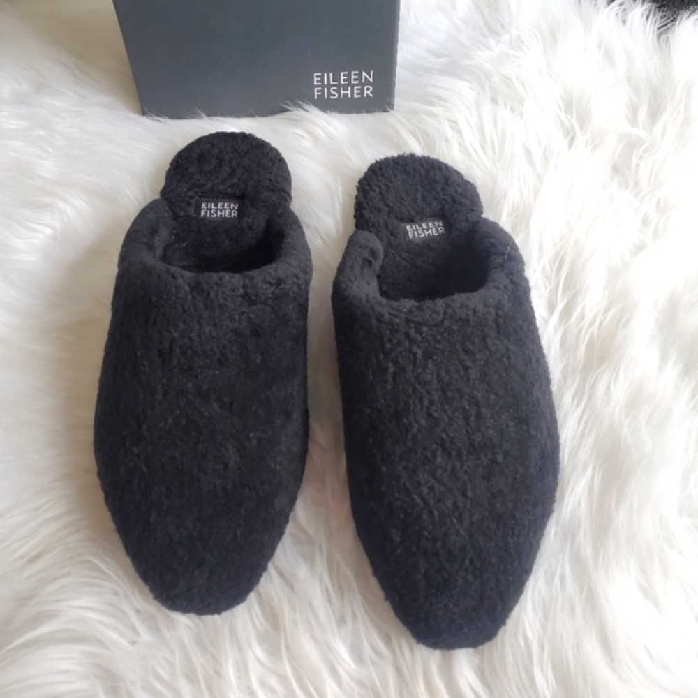 Nib* Eileen Fisher 'Blog' Shearling Mule, Size 8 - image 5
